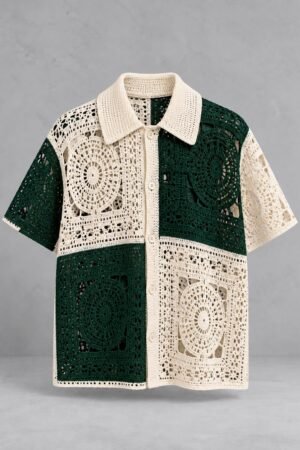 Crochet Patchwork Shirt